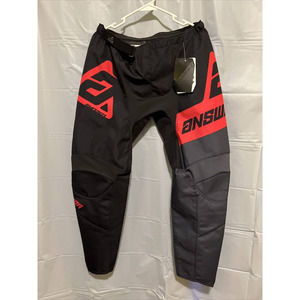 Answer Racing Syncron Voyd WMX Off-Road Pants Black/Charcoal/Pink/Red Size 9/10